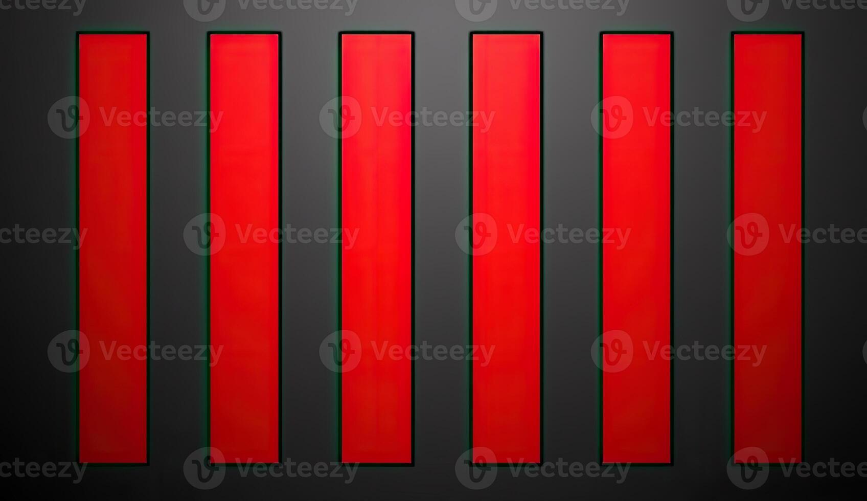 Red rectangles on a dark background photo