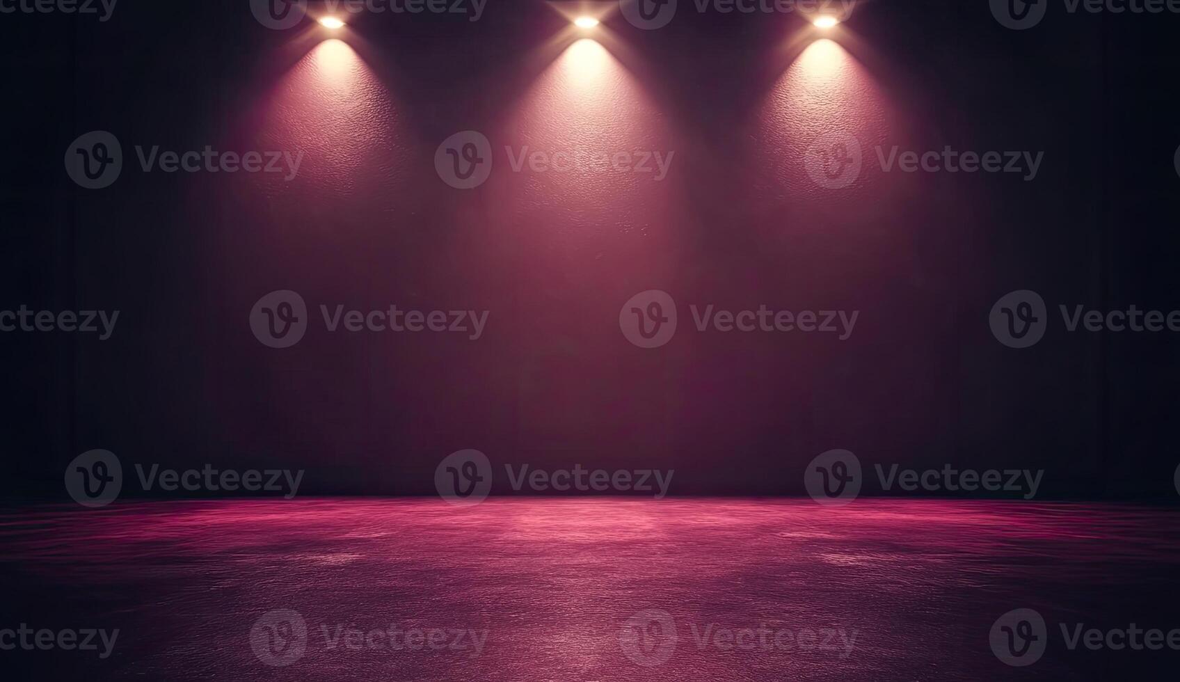 Empty stage with spotlights photo