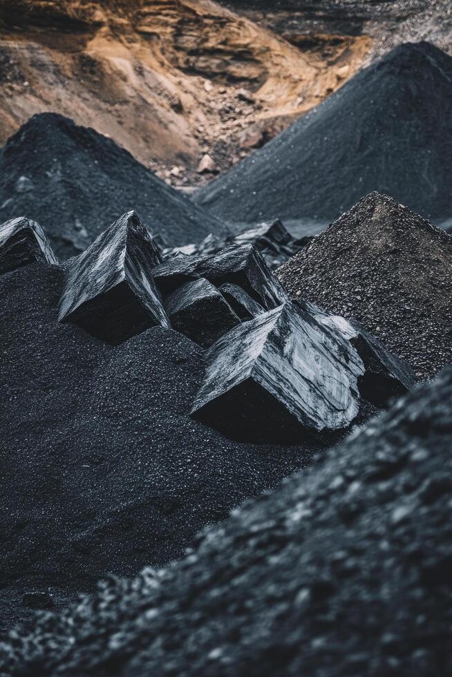 A pile of rocks in the middle of a mountain photo