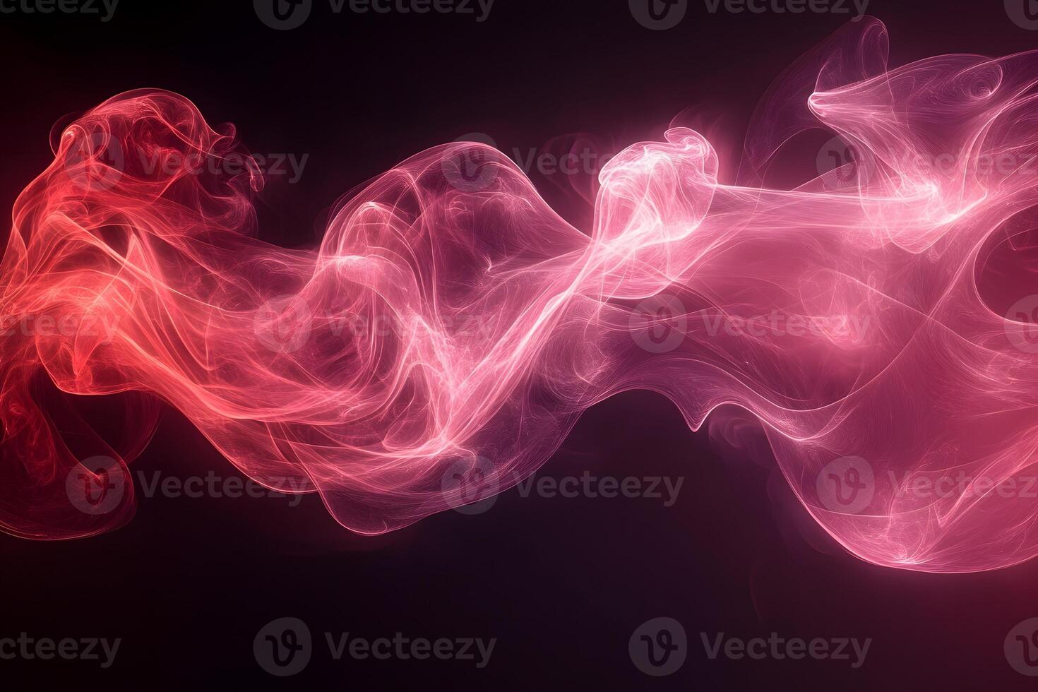 Elegant Flowing Pink Smoke on Dark Background for Creative Designs photo