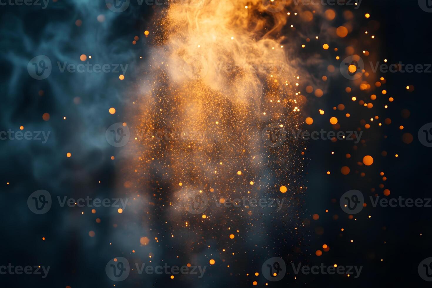 Abstract Cosmic Dust Explosion in Space-Themed Particle Dynamics for Creative Design photo