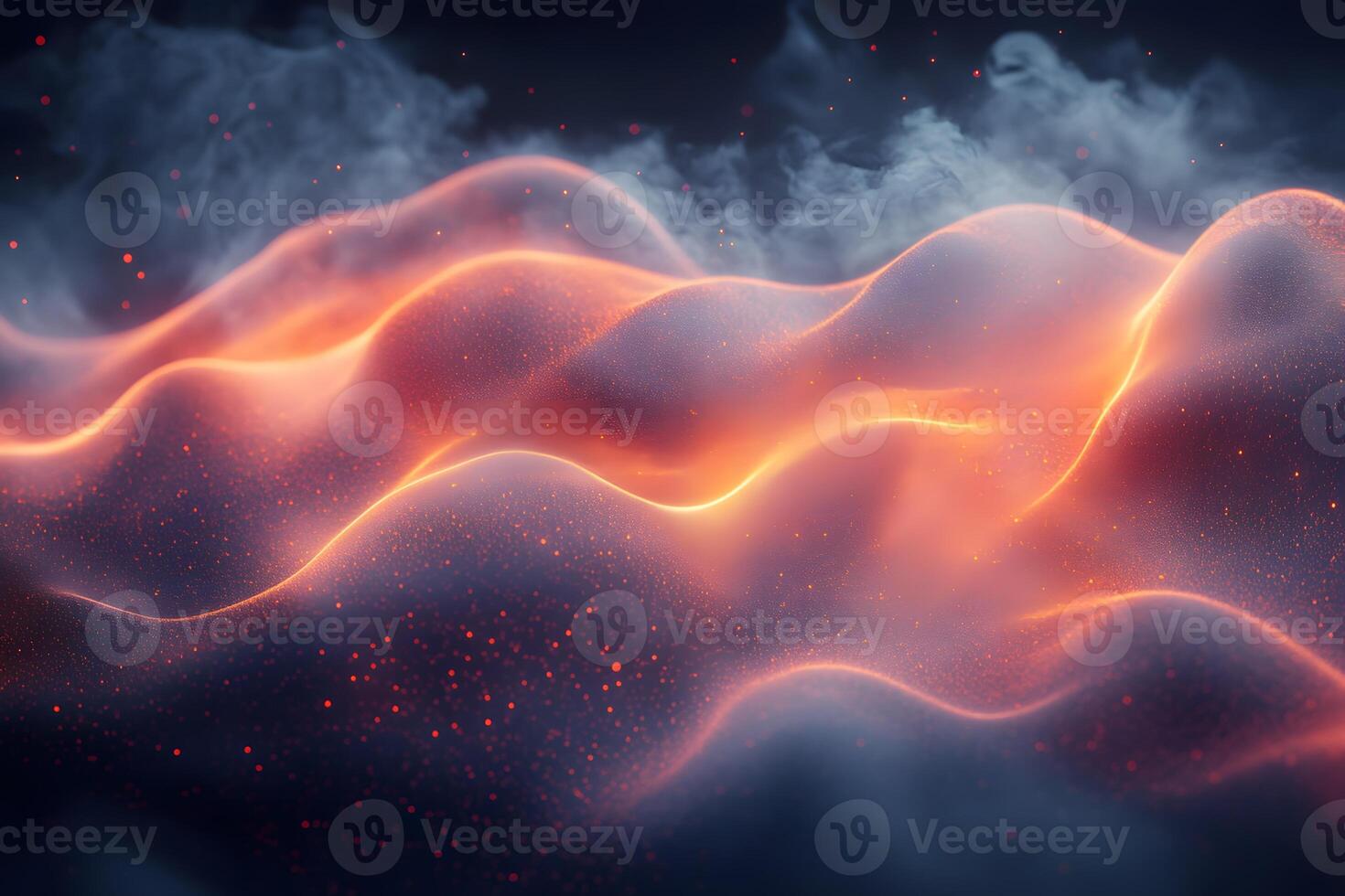 Abstract Fiery Smoke Effect for Creative Design and Visual Arts Projects photo