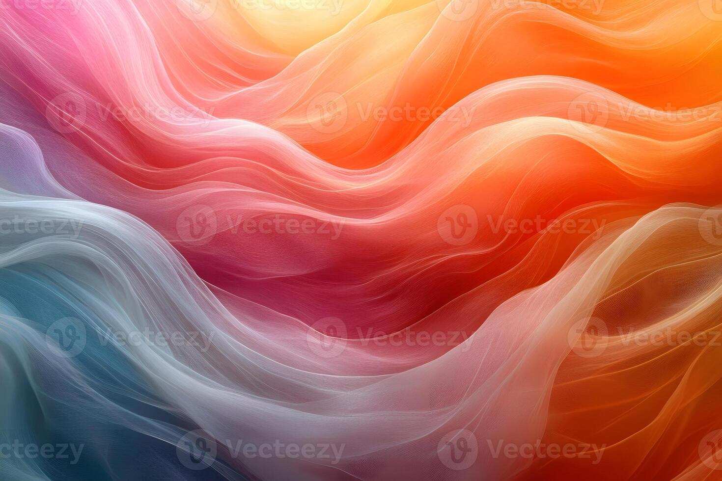 Abstract Flow of Colorful Wavy Textures in Vibrant Gradient Design for Artistic Decor photo