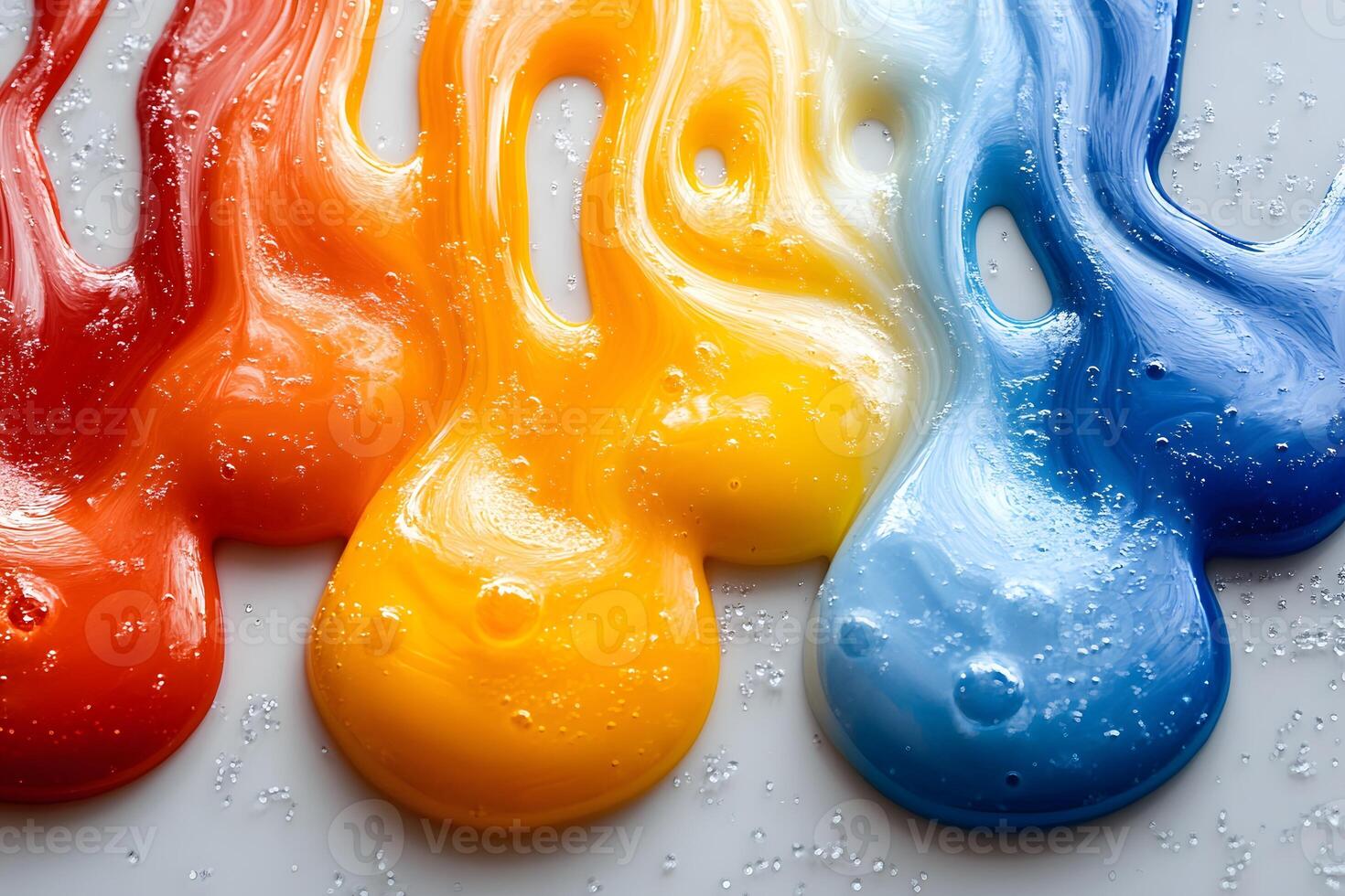 Vibrant Colorful Paint Drips - Artistic Abstract Design for Creative Projects photo