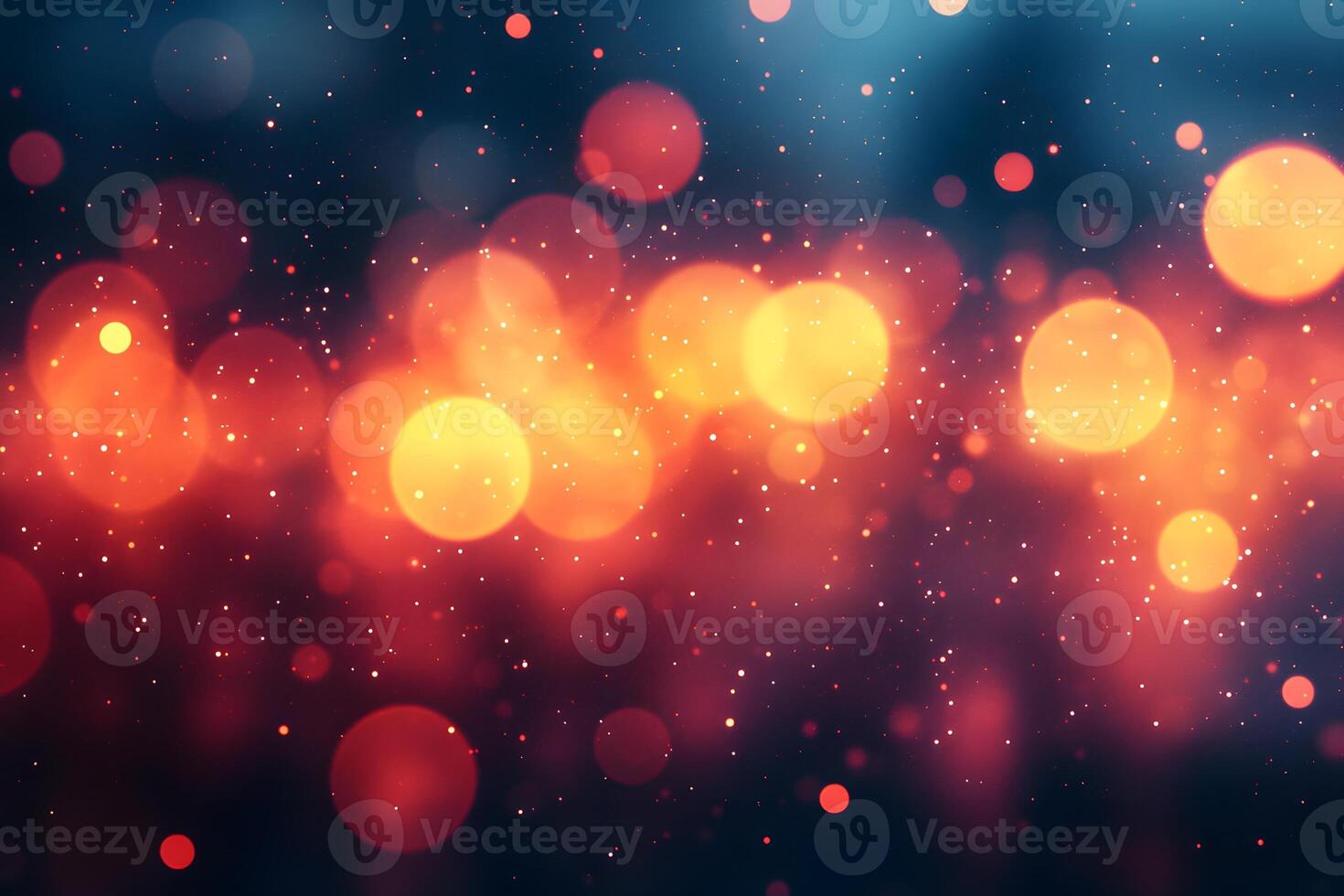 Warm Abstract Bokeh Background for Holiday Design and Celebrations photo
