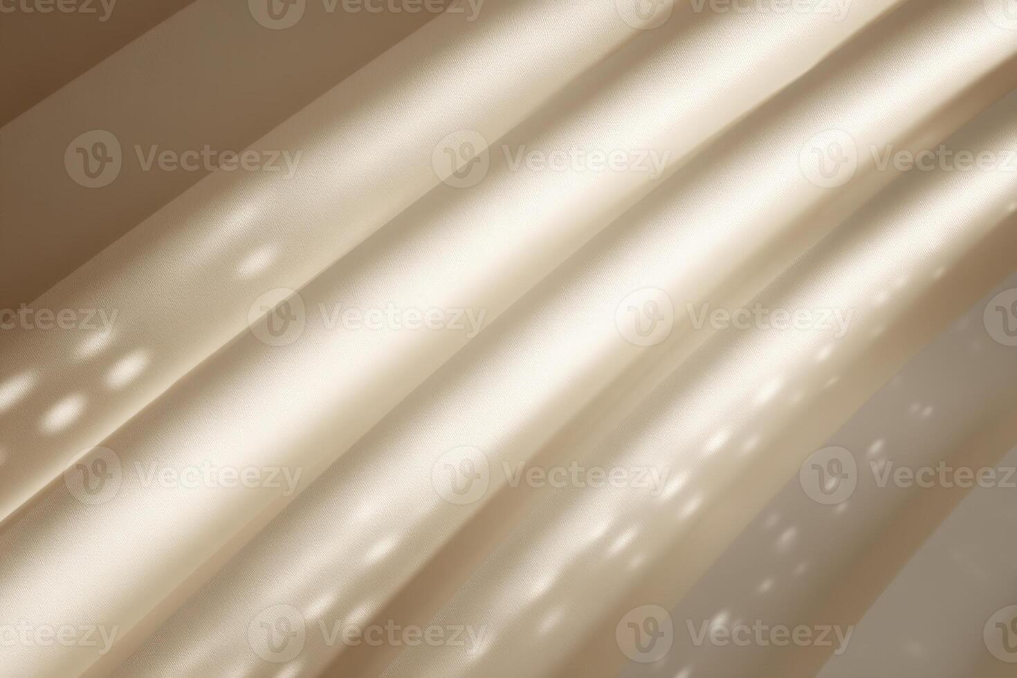 Gentle rays of sunlight stream through translucent curtains, illuminating a serene area with a soft glow. The interplay of light and fabric enhances the warm ambiance, inviting relaxation. photo