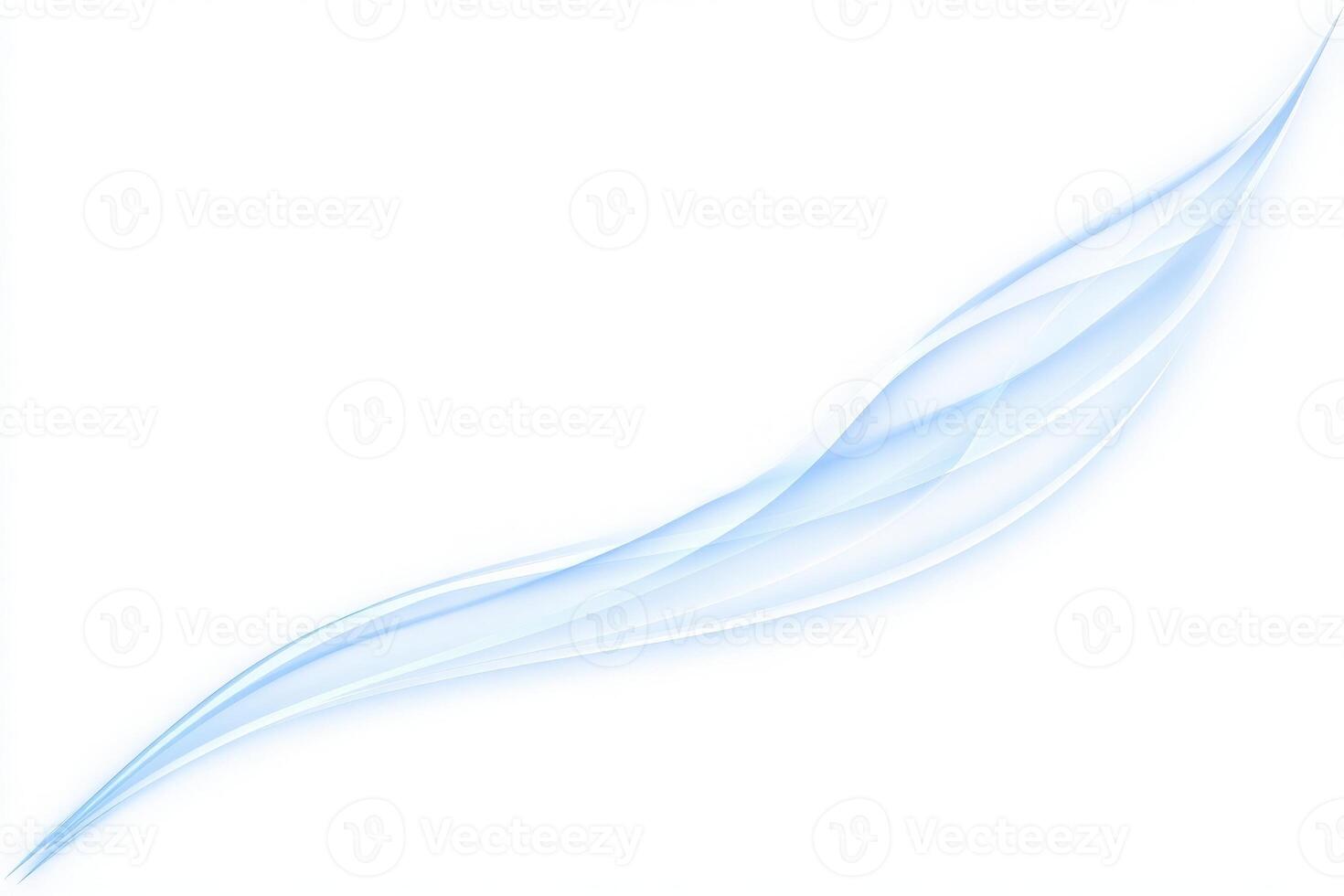 Delicate curving lines create a sense of calm and movement. The gentle transition from light to dark blue evokes serenity, ideal for backgrounds or design elements. photo