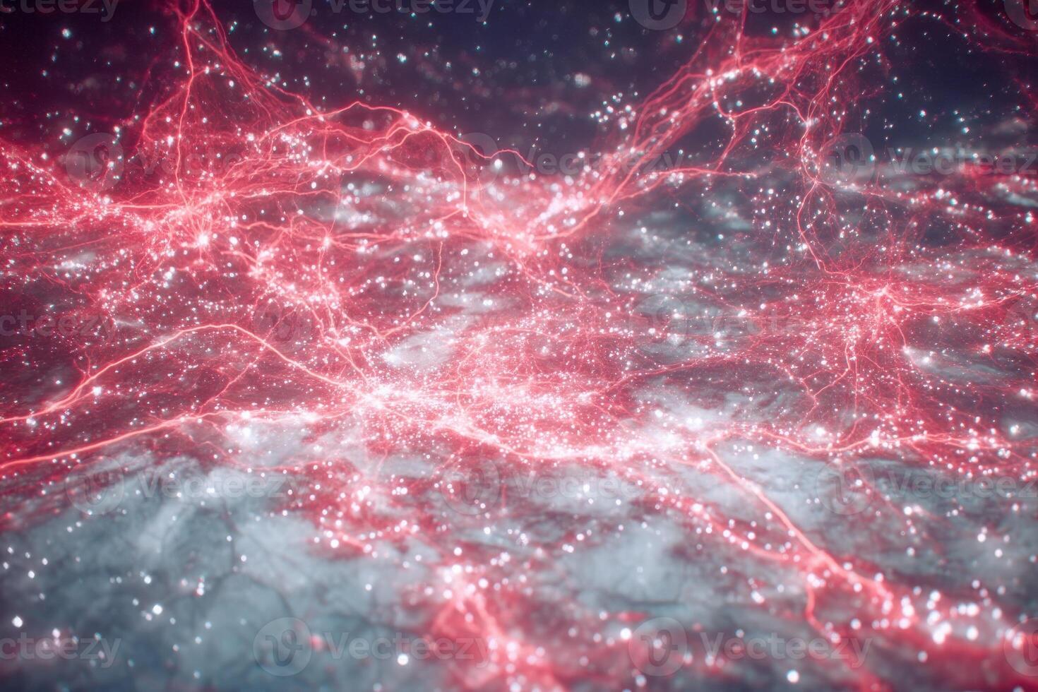 Colorful depiction of a neural network showcasing glowing connections and nodes, set against a dark background. This visual emphasizes the complexity and beauty of brain activity. photo