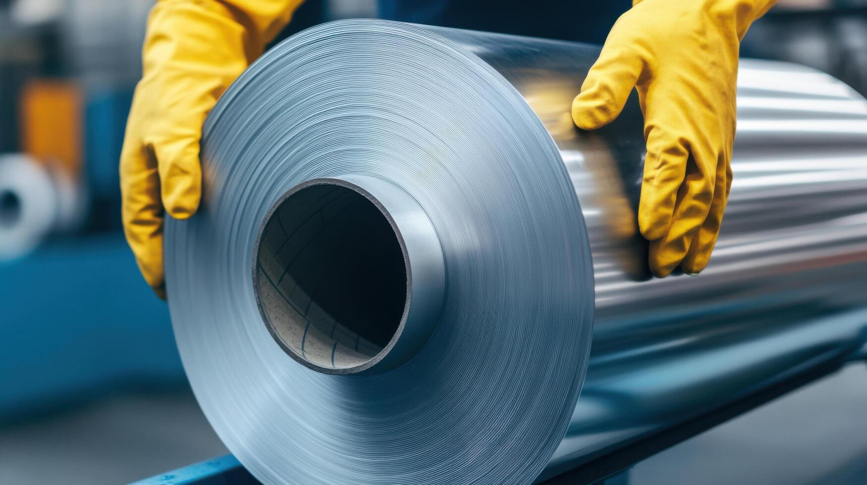 Metal Roll Manufacturing Process Industrial Precision and Quality photo