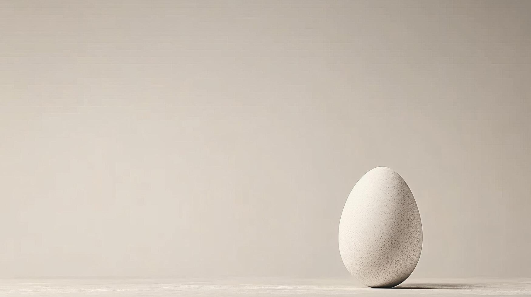 A Single Egg, A Minimalist Still Life, A Simple Food Art photo