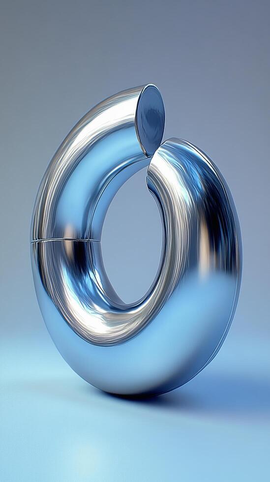 Abstract Metal Ring Sculpture A Striking Modern Design photo