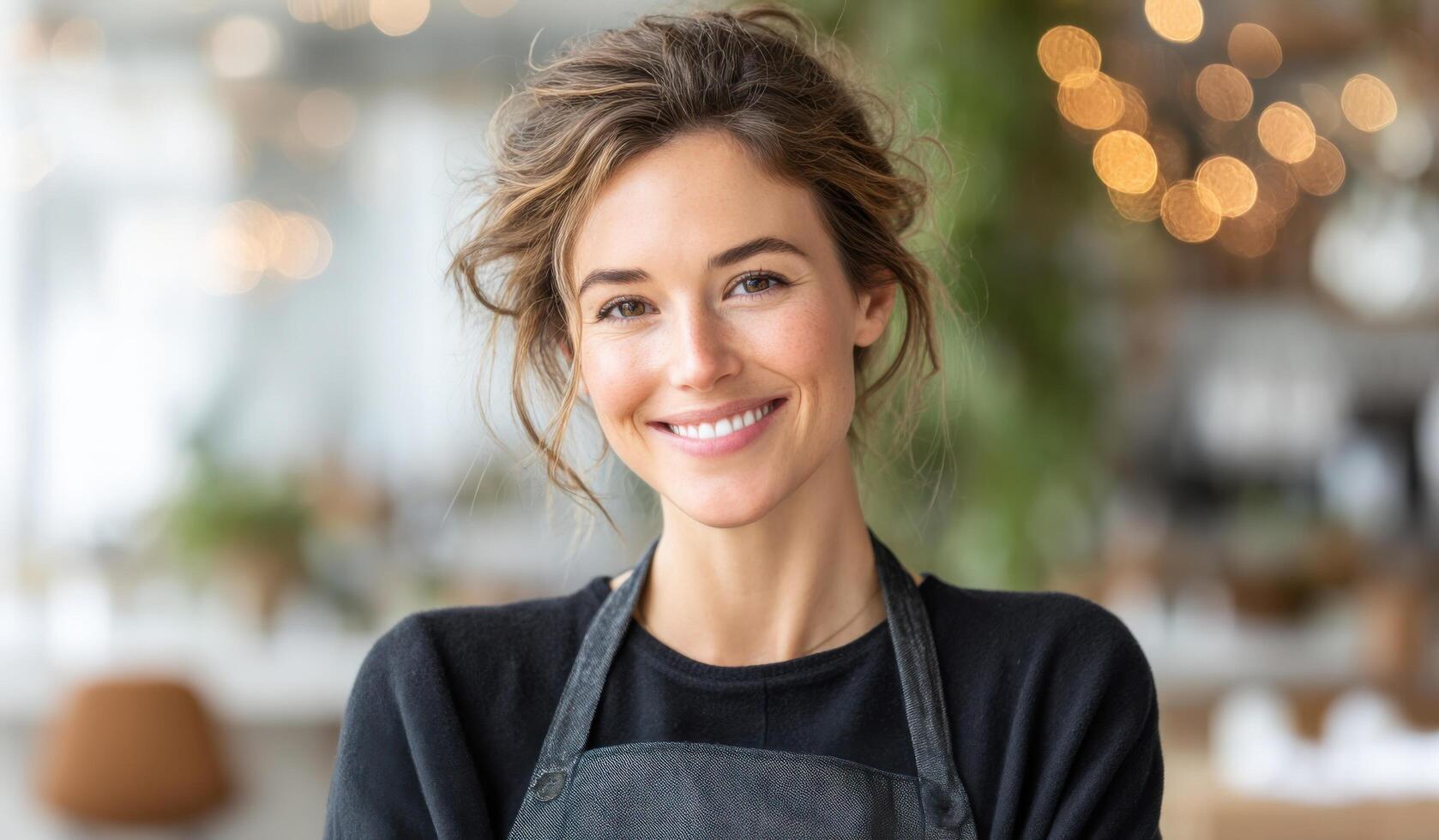 Portrait of a Smiling Woman A Captivating Image Showcasing Beauty, Happiness, and Positivity. Perfect for commercial use, advertis photo