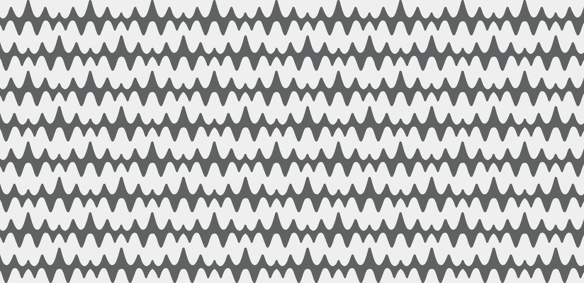 Seamless waveform pattern for music or health concepts vector