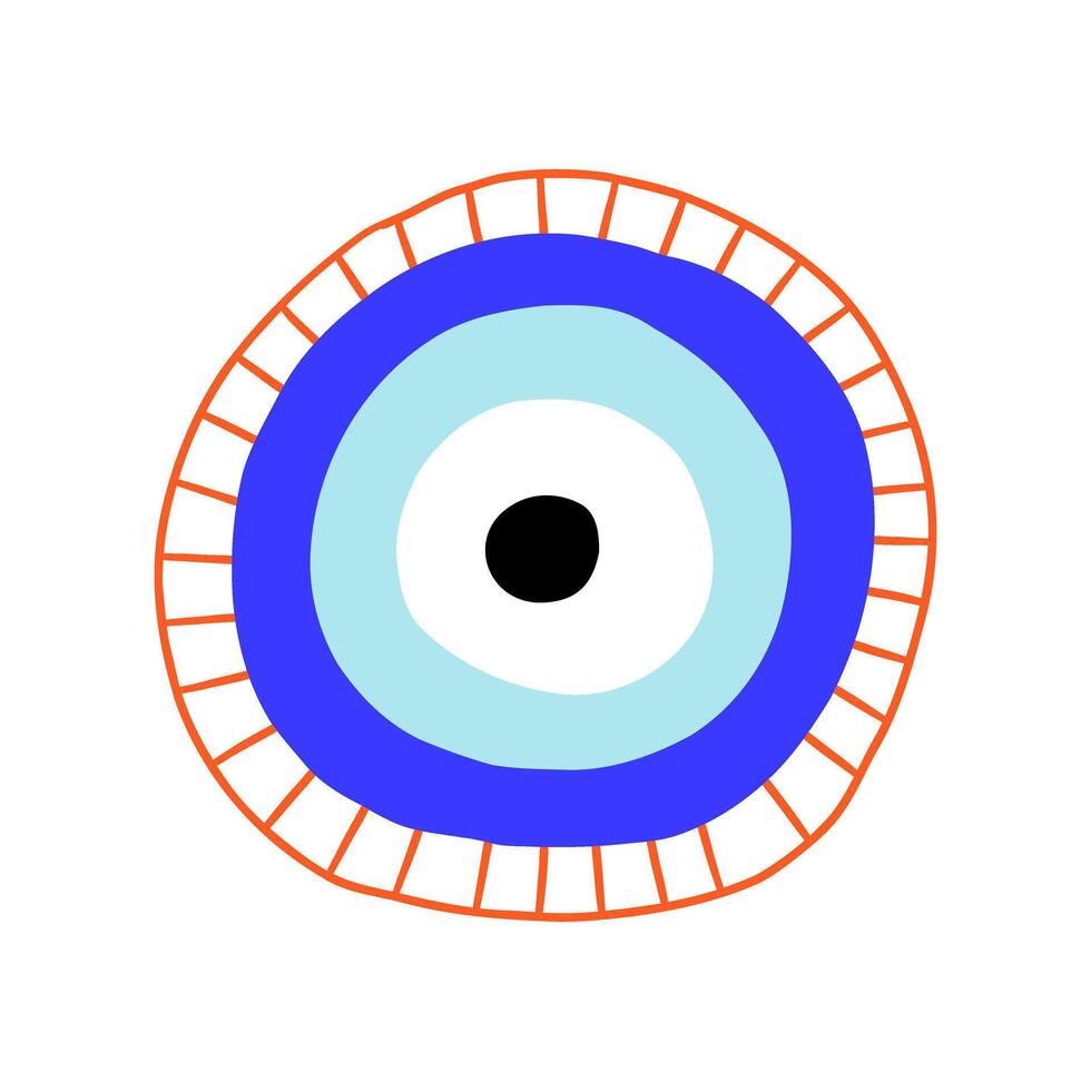 Eye evil turkish bead abstract vector