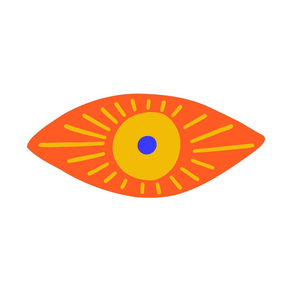 Eye evil turkish bead red vector