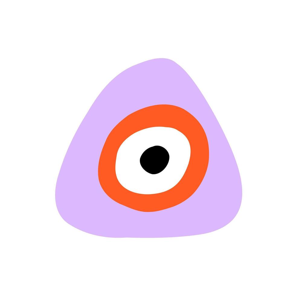 Eye evil turkish bead stone art vector