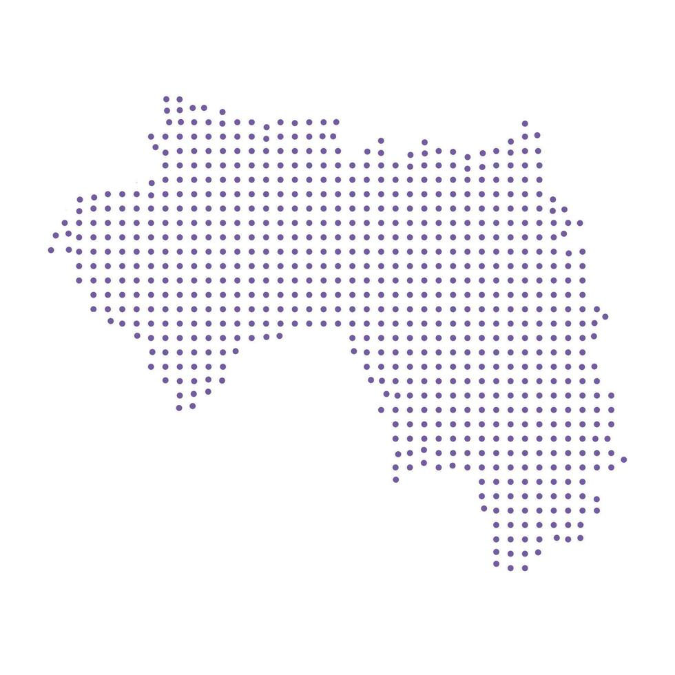 Guinea map dotted pattern design purple circle vector