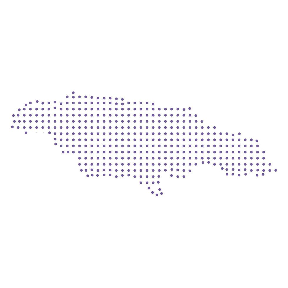 Jamaica map dotted pattern design purple circle vector
