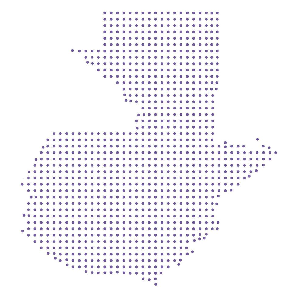 Guatemala map dotted pattern design purple circle vector