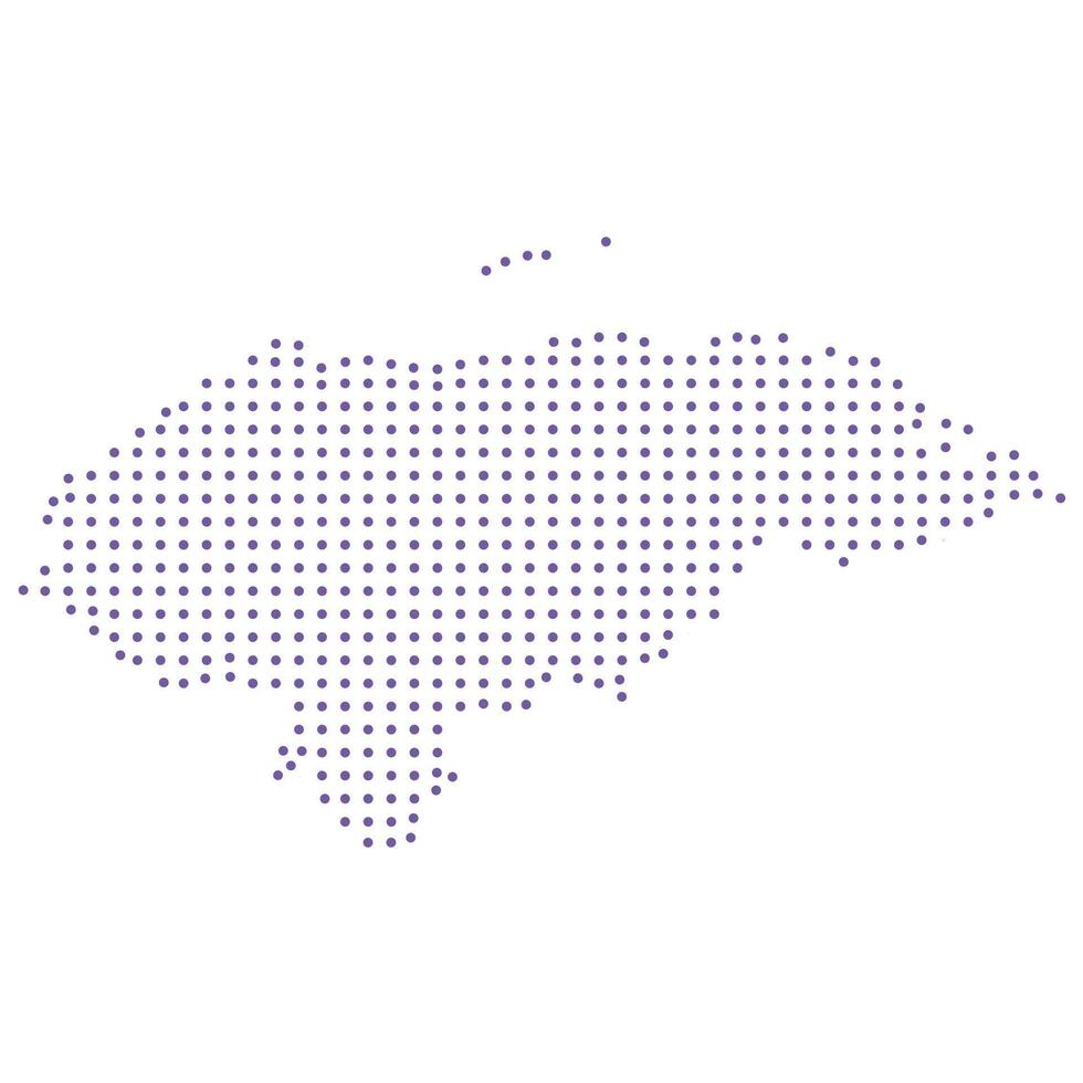 Honduras map dotted pattern design purple circle vector