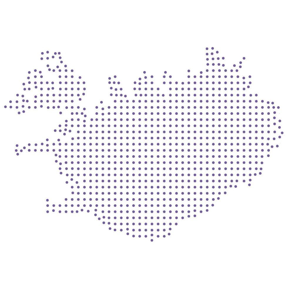 Iceland map dotted pattern design purple circle vector