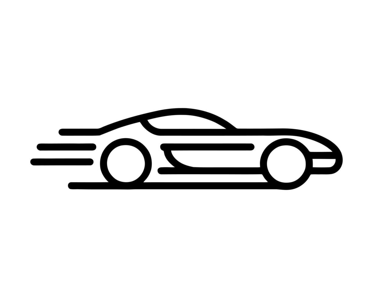 Modern Vehicle Line Art Logo vector