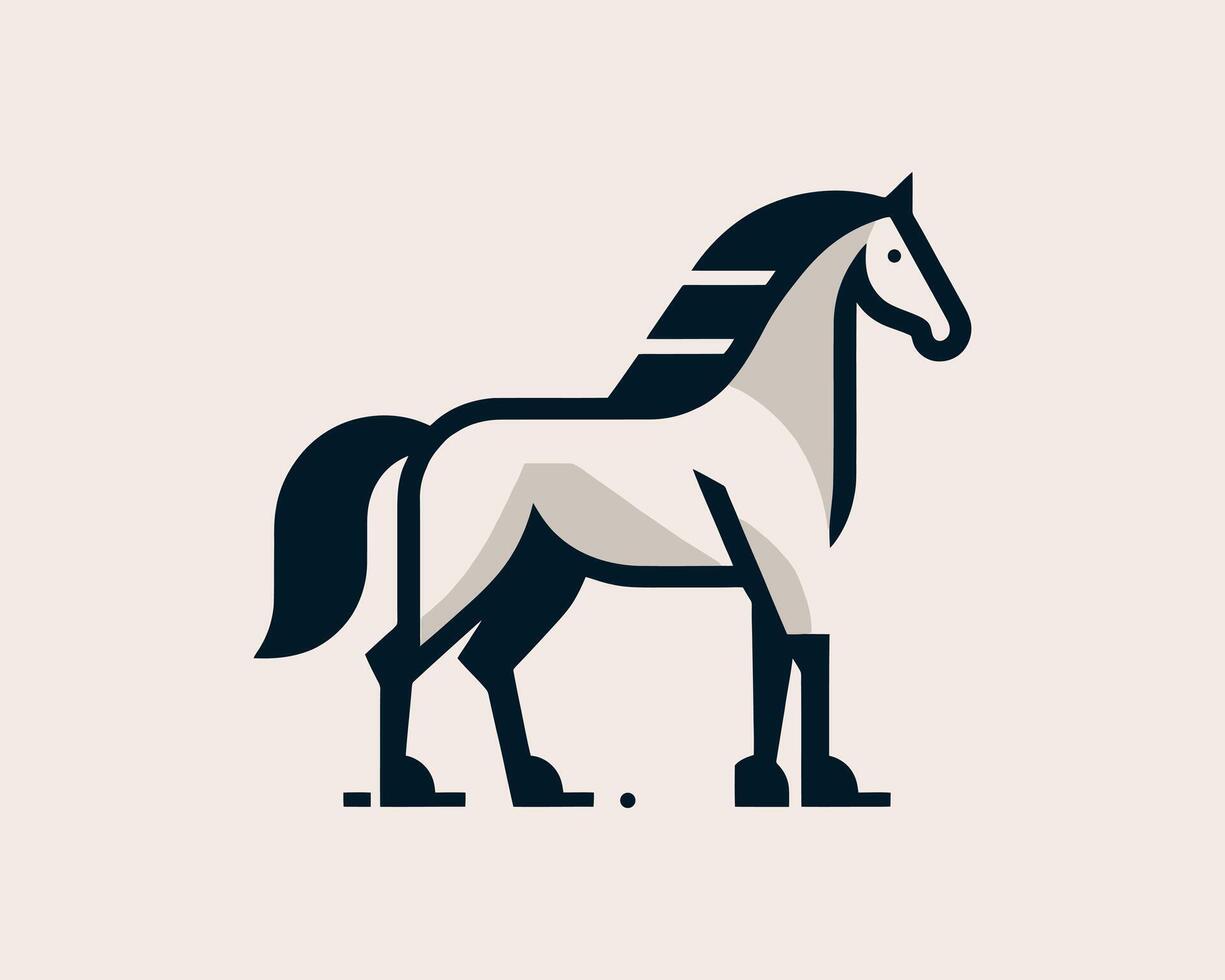 Horse creative logo for business and branding vector