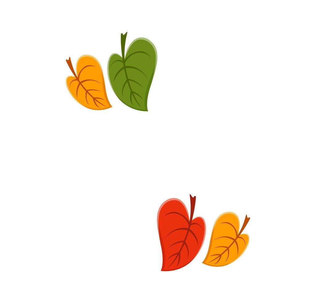 Autumn font leaves punctuation quotation mark vector