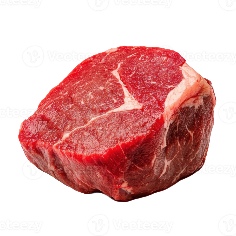 Fresh High-Quality Beef Steak with Rich Marbling Isolated png