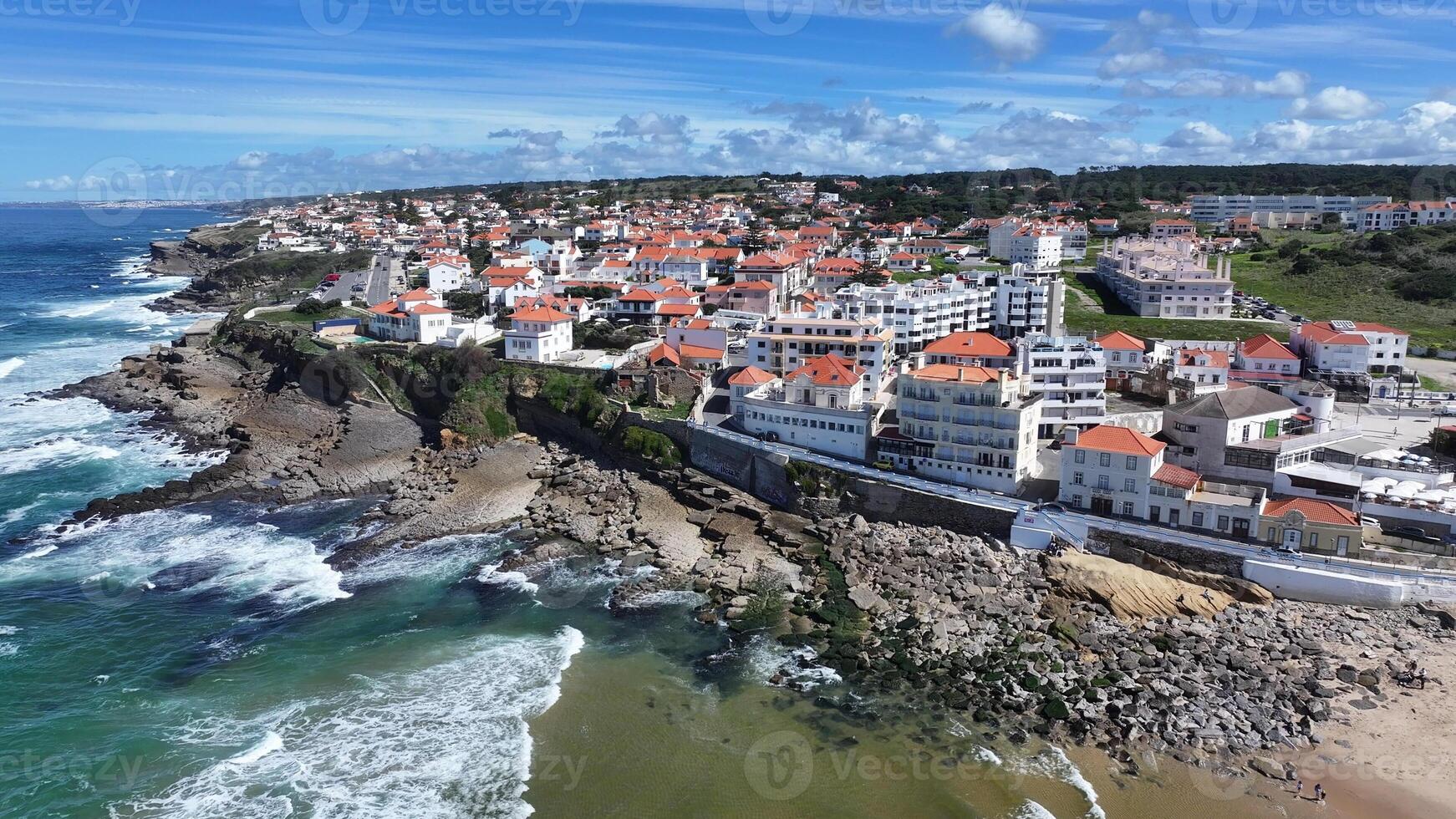 Awe Apple Beach in Sintra Lisbon District in Portugal. Stunning Scenery. photo