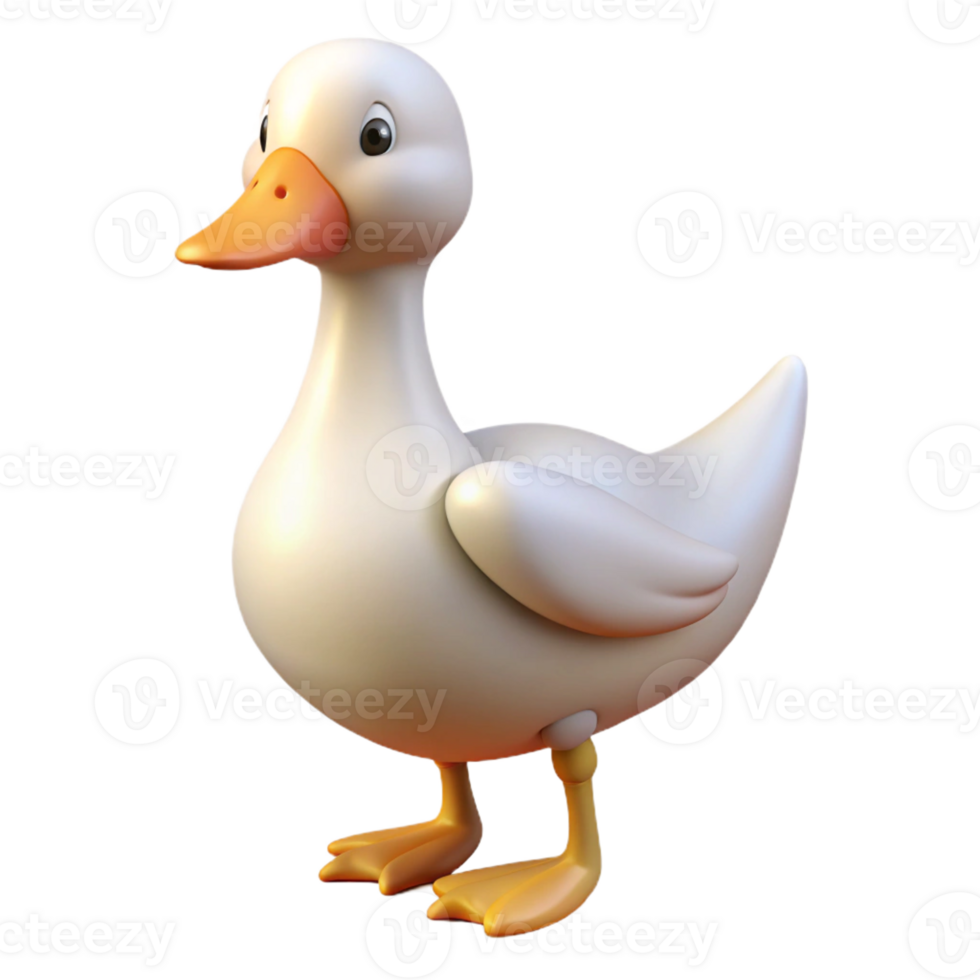 a cartoon swan on a transparent background png