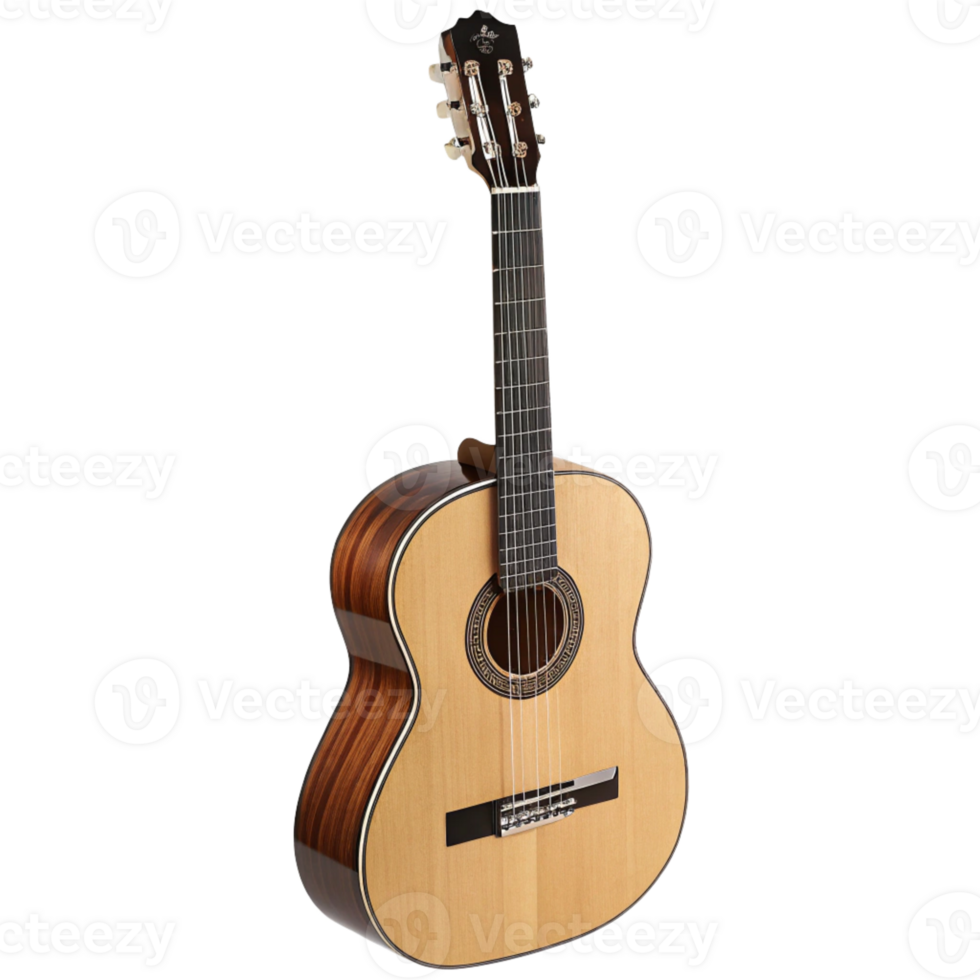 an acoustic guitar on a transparent background png