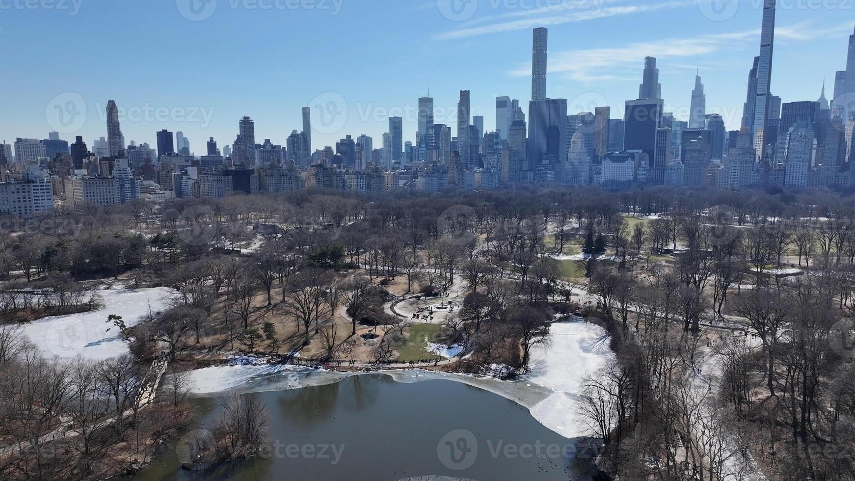 Aerial Landscape of Central Park at Manhattan New York United States.. Scenic Scene. photo