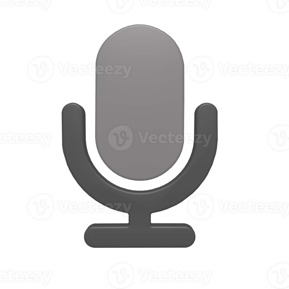 a microphone icon on a transparent background png