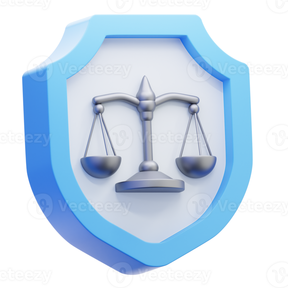 3D Illustration Shield png