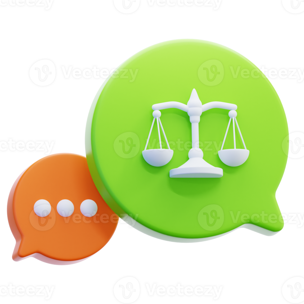 3D Illustration Speech Bubble png