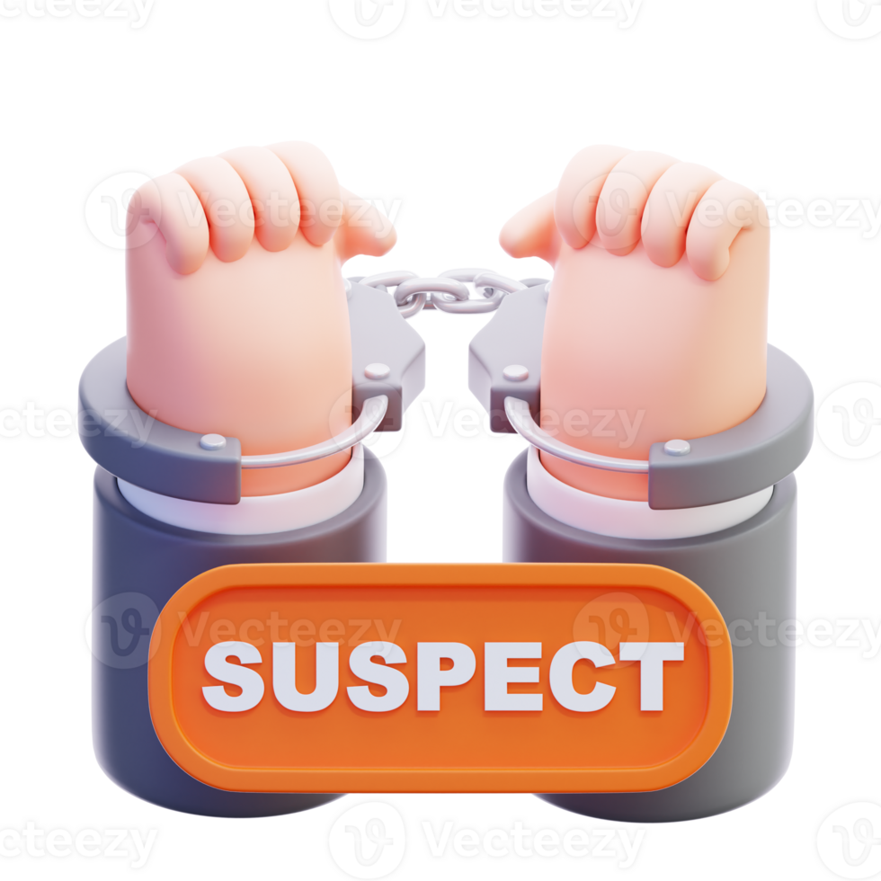 3D Illustration Suspect png