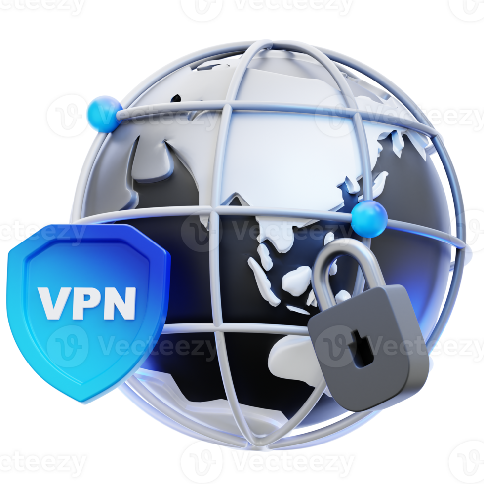 VPN 3D Illustration png