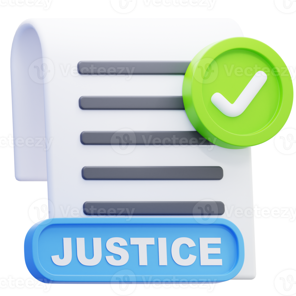 3D Illustration Checkmark File png