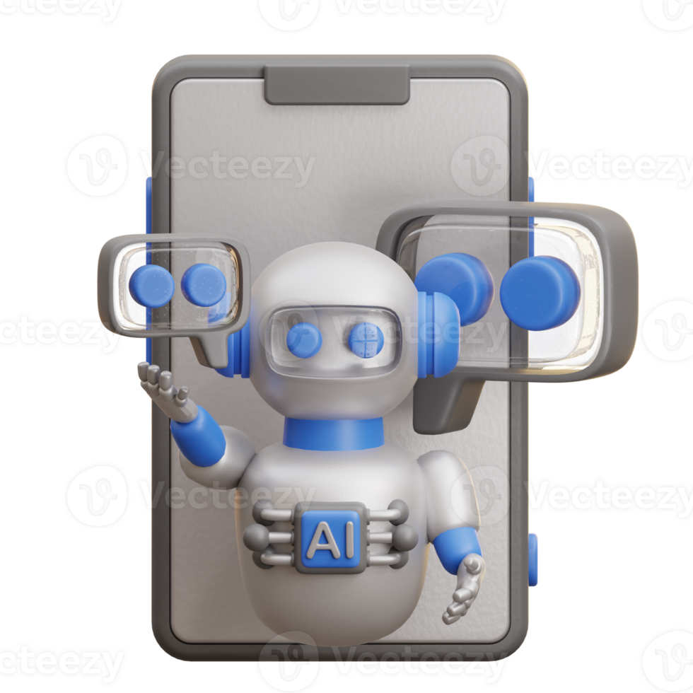 3D AI Mobile Chatbot png