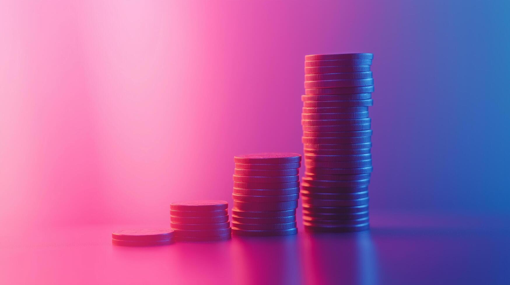 A Graph Made Of Stacked Coins, Each One Representing Increasing Background, Luxury HD wallpaper Image, Trendy high resolution Desktop Background photo