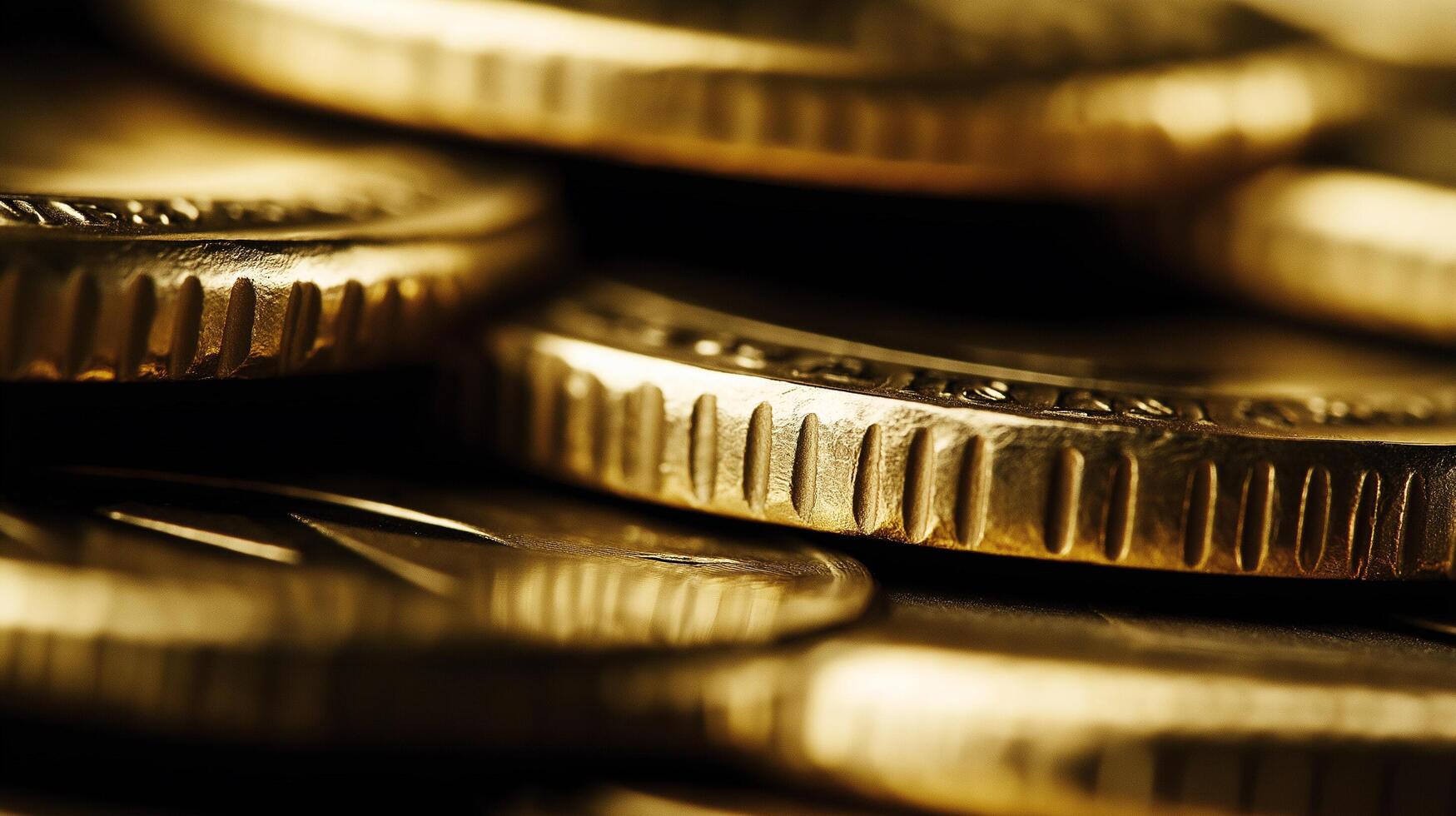 A Close Up Of Stacked Coins Growing Taller, Symbolizing Smart Financial Background, Luxury HD wallpaper Image, Trendy high resolution Desktop Background photo