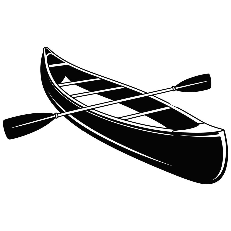 Canoe clipart illustration vector