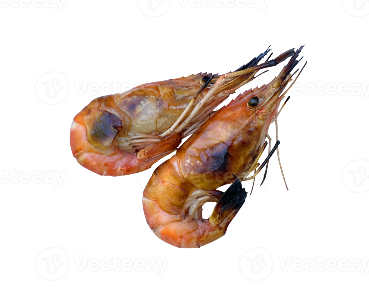 Grilled shrimp and seafood on the beach. png
