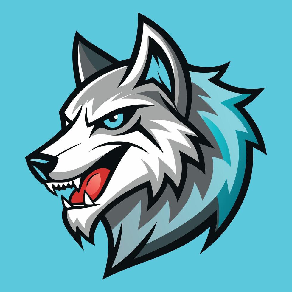 Cybernetic Fox Face Illustration vector