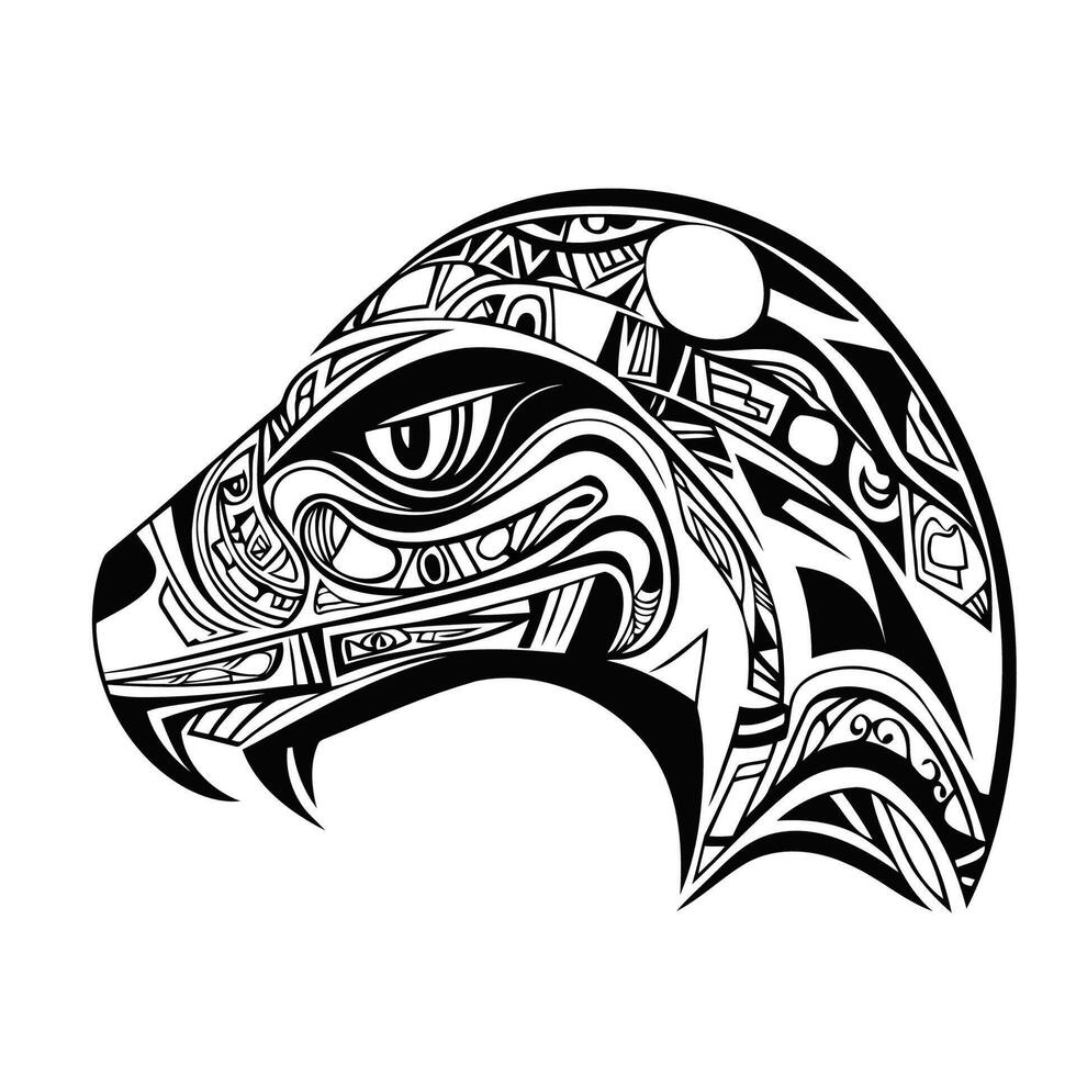 Tribal Eagle Head vector