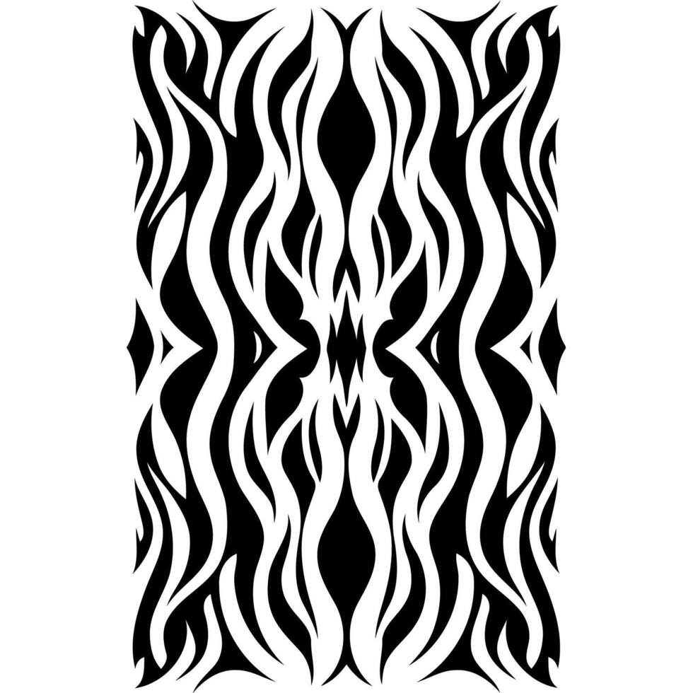 Wavy Fire Pattern with Symmetry vector
