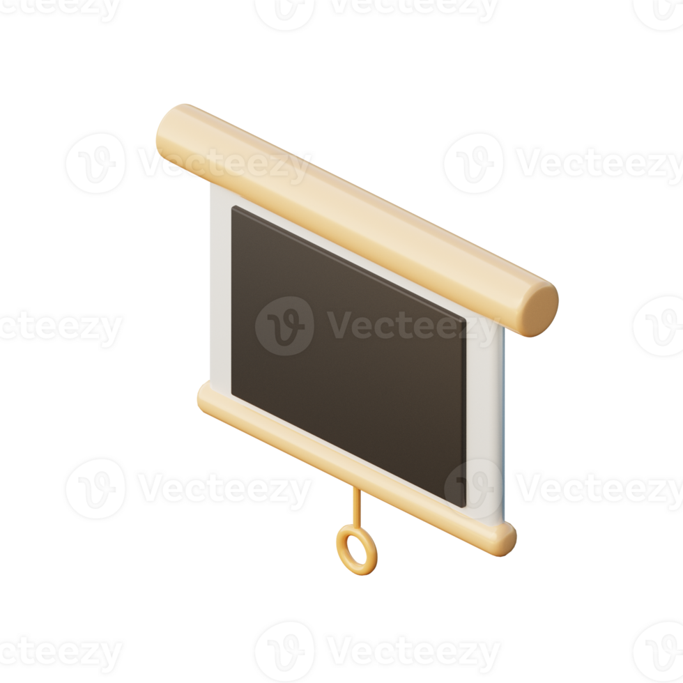 3D Presentation Icon Illustration Render png