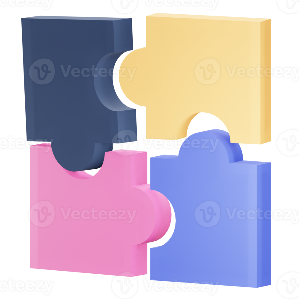 3D Problem Solving Illustration png