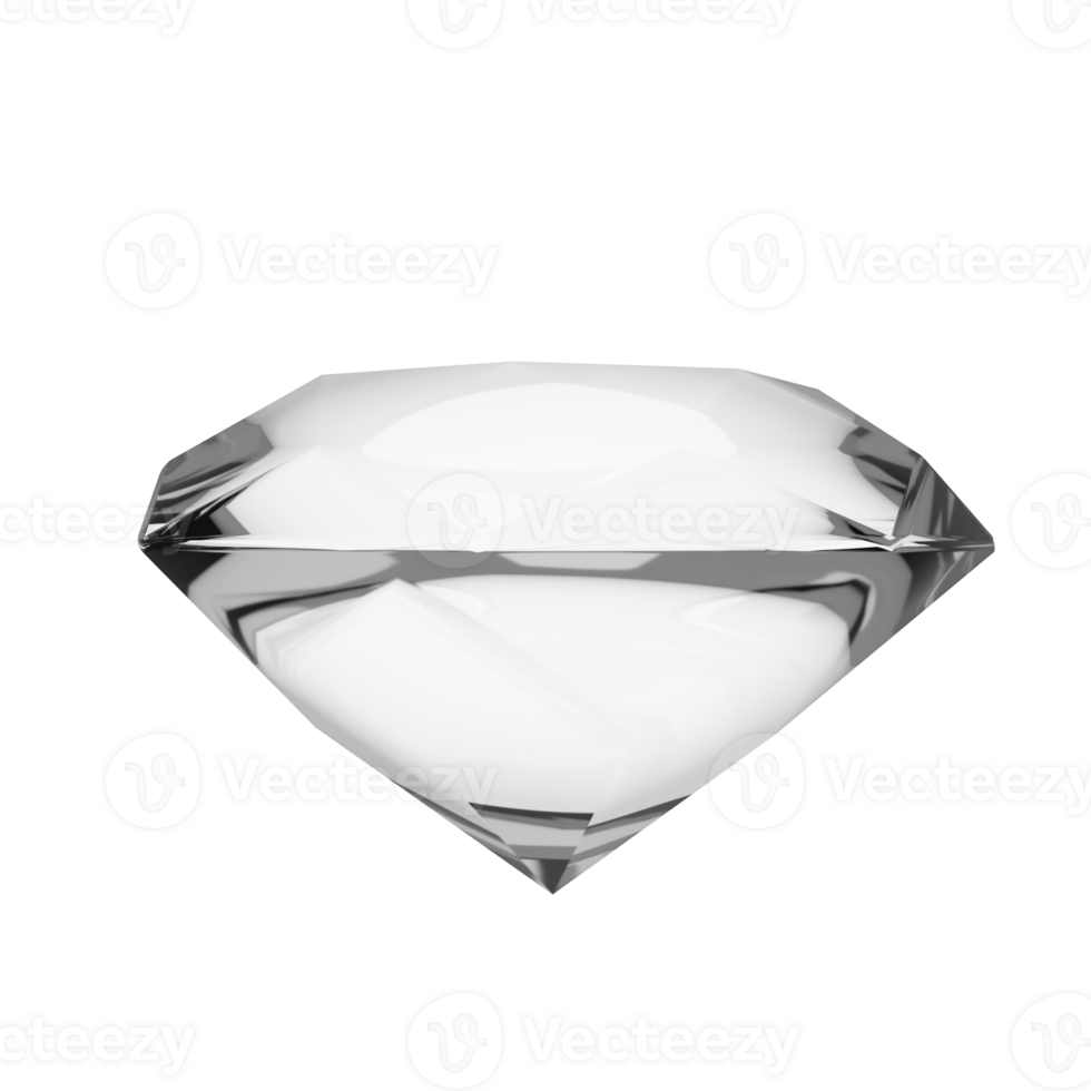 Cute 3D Gem Icon Illustration Render png
